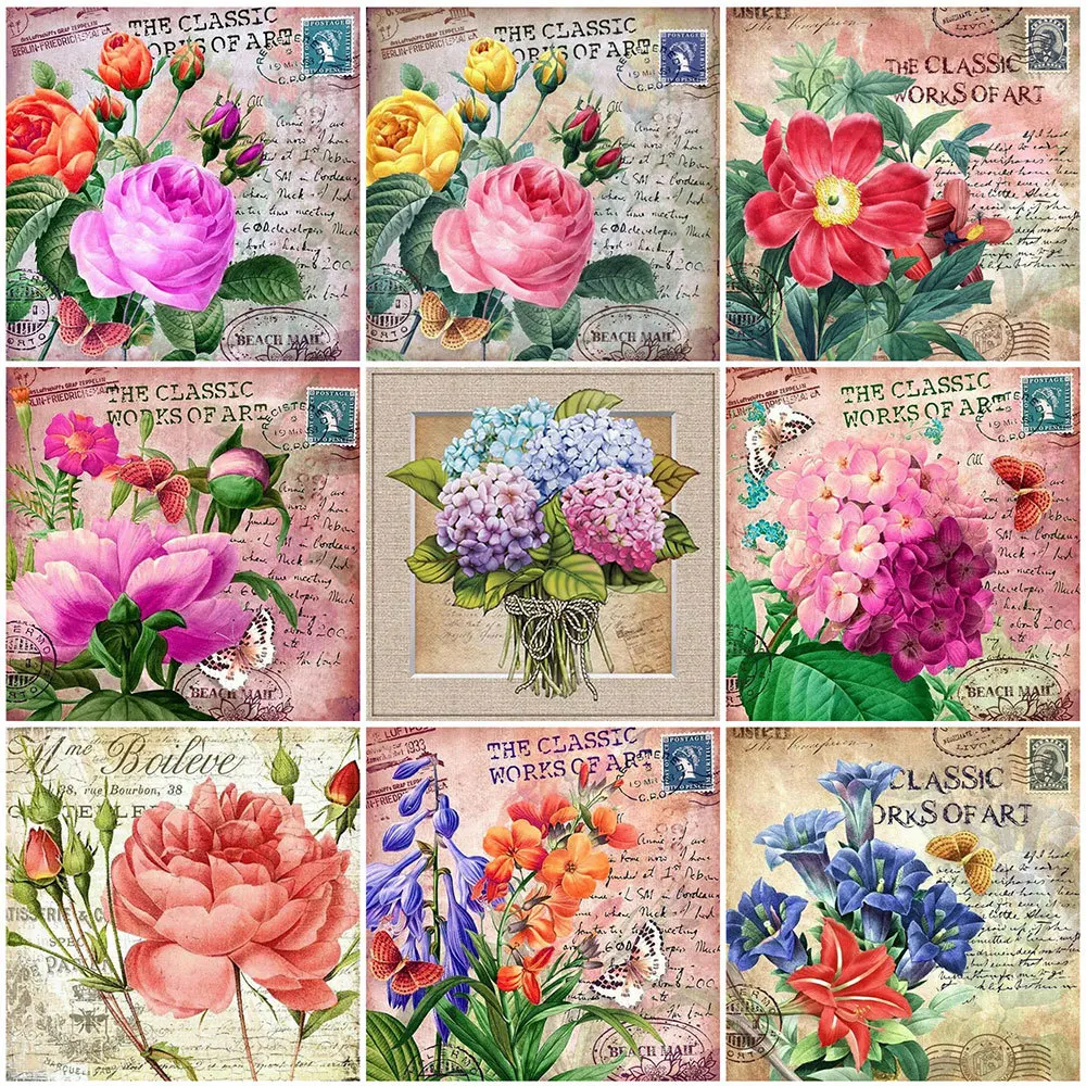 JIEME Diamond Embroidery Peony Full Drill Round Diamond Painting Flowers Mosaic Text Needlework Decor for Home
JIEME Diamond Embroidery Peony Full Drill Round Diamond Painting Flowers Mosaic Text Needlework Decor for Home