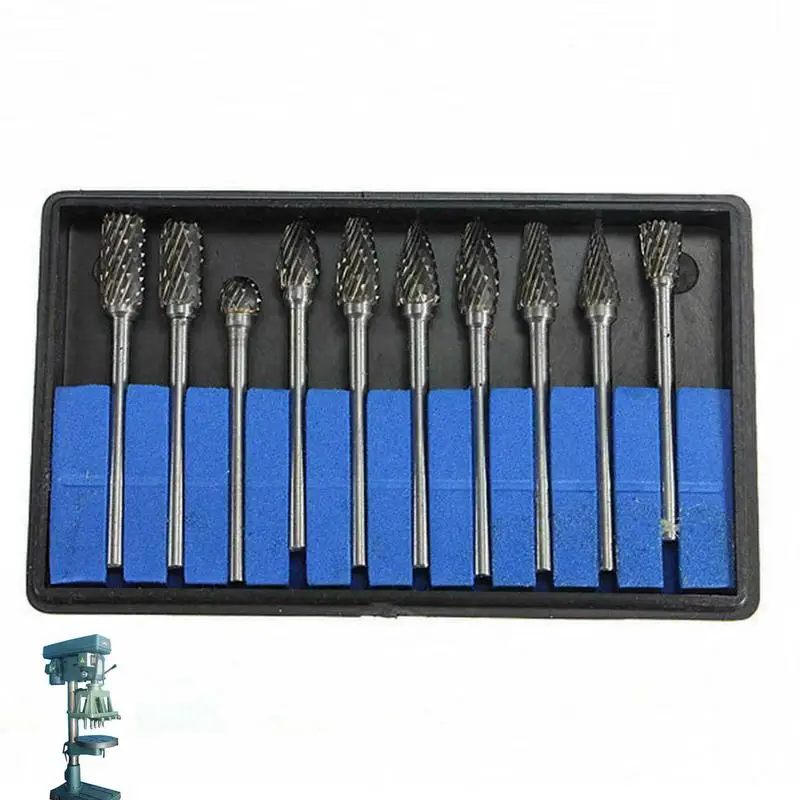 Набор насадок из карбида вольфрама для дрели, 10 шт.
Набор насадок из карбида вольфрама для дрели, 10 шт.