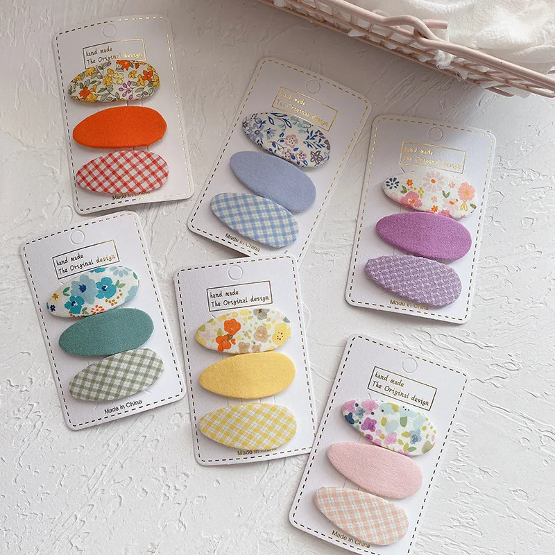 3Pcs/Set Water Drop Fabric BB Clip Floral Candy Color Korean Hairpin Sweet Cute Children's Hair Accessories Kawaii Hair Clips
3Pcs/Set Water Drop Fabric BB Clip Floral Candy Color Korean Hairpin Sweet Cute Children's Hair Accessories Kawaii Hair Clips