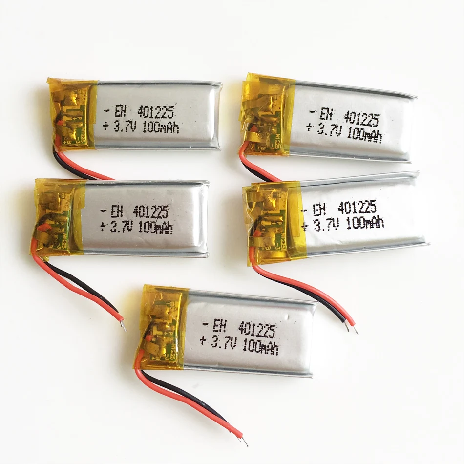 5 PCS 3.7V 100mAh 401225 Lithium Polymer LiPo Rechargeable Battery Lipo For Mp3 PAD DVD E-book GPS bluetooth headset headphone
5 PCS 3.7V 100mAh 401225 Lithium Polymer LiPo Rechargeable Battery Lipo For Mp3 PAD DVD E-book GPS bluetooth headset headphone