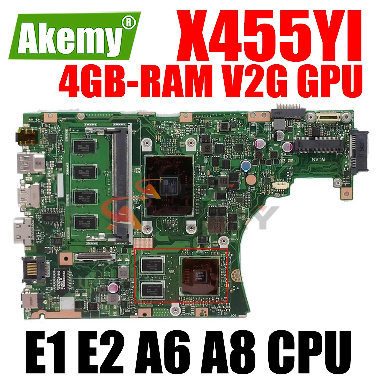 X455YI Mainboard for ASUS K455Y R454Y R455Y X455Y X455YA F455Y A455Y Laptop Motherboard AMD CPU 4GB-RAM V2G GPU
X455YI Mainboard for ASUS K455Y R454Y R455Y X455Y X455YA F455Y A455Y Laptop Motherboard AMD CPU 4GB-RAM V2G GPU