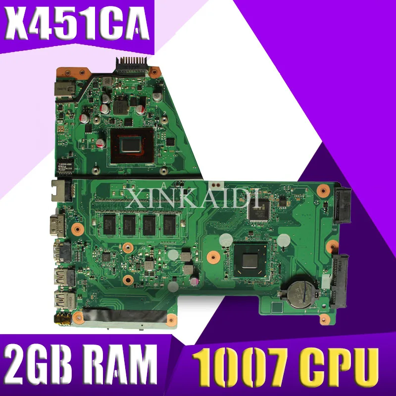 New! Akemy X451CA Laptop Motherboard For ASUS X451C X451CA F451C mainboard 1007U CPU 2GB RAM 100% test OK
New! Akemy X451CA Laptop Motherboard For ASUS X451C X451CA F451C mainboard 1007U CPU 2GB RAM 100% test OK