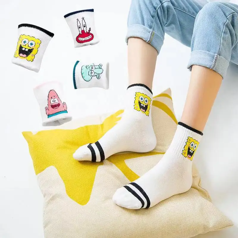 Kawaii Spongebobs Patrick Star Squidward Tentacles Cartoon Cute Plushie Mid Tube Sports Cotton Socks Anime Plush Girls Gift
Kawaii Spongebobs Patrick Star Squidward Tentacles Cartoon Cute Plushie Mid Tube Sports Cotton Socks Anime Plush Girls Gift