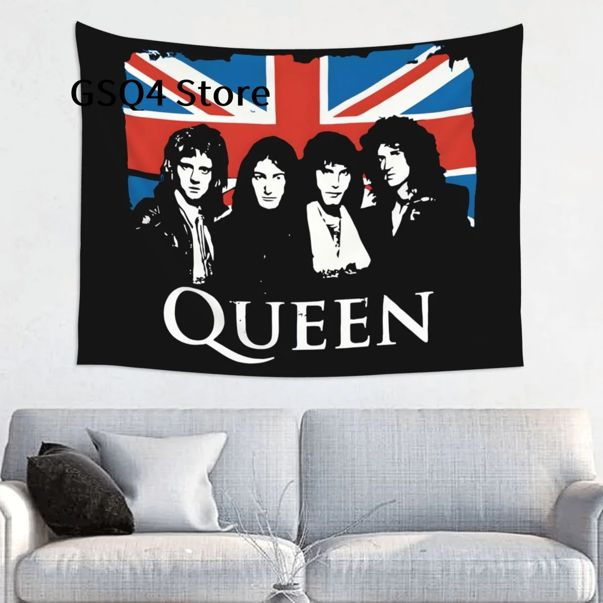 Vintage Queen Band Tapestry for Bedroom Aesthetic Cool Tapestries Wall Hanging for Living Room Dorm 
Vintage Queen Band Tapestry for Bedroom Aesthetic Cool Tapestries Wall Hanging for Living Room Dorm
