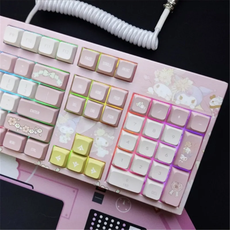 Anime Cartoon 108 Keys Mechanical Keyboard RGB Hot Swap Pink Keycaps 3-Mode PBT Customized Cute Keyboards for PC Gamer Girl Gift
Anime Cartoon 108 Keys Mechanical Keyboard RGB Hot Swap Pink Keycaps 3-Mode PBT Customized Cute Keyboards for PC Gamer Girl Gift