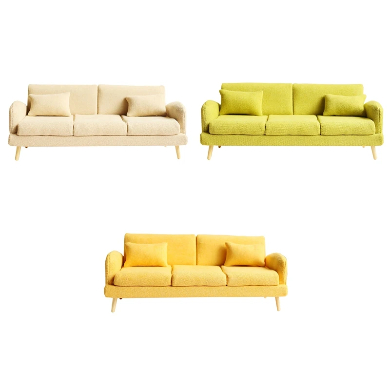 1/12 Dollhouse Three-Seat Sofa Simulation Play DIY Toy
1/12 Dollhouse Three-Seat Sofa Simulation Play DIY Toy