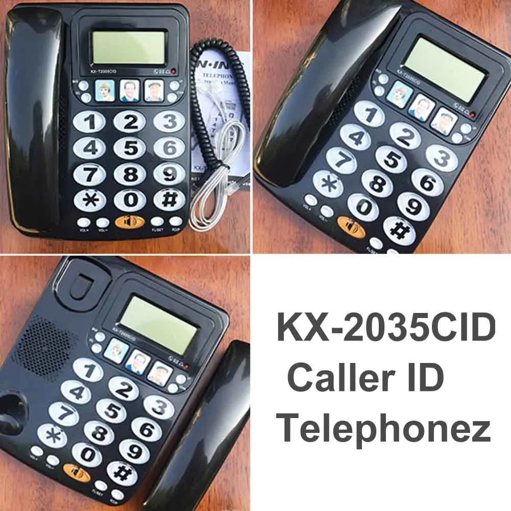 KX 2035CID Office Landline Corded Telephone Fast Dial Home Phone Loud Sound Mini Portable Big Button Hotel Call Memory Caller ID
KX 2035CID Office Landline Corded Telephone Fast Dial Home Phone Loud Sound Mini Portable Big Button Hotel Call Memory Caller ID