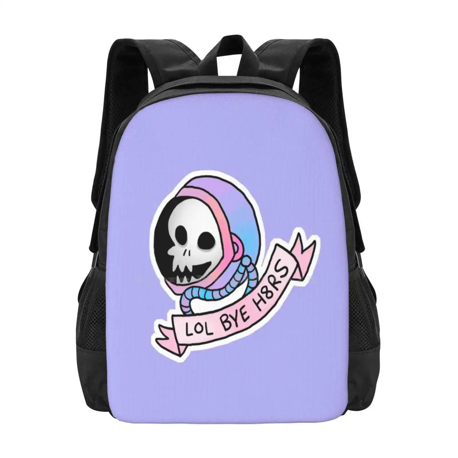 Bye H8Rs Hot Sale Backpack Fashion Bags Space Skeleton Spoopy Halloween Tumblr Pastel 
Bye H8Rs Hot Sale Backpack Fashion Bags Space Skeleton Spoopy Halloween Tumblr Pastel