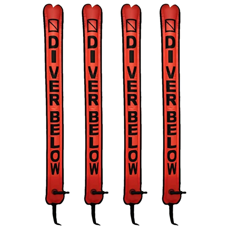 4Pcs 115Cm Scuba Diving Surface Marker Buoy Signal Tube Sausage SMB Gear For Underwater Diving Snorkeling Red
4Pcs 115Cm Scuba Diving Surface Marker Buoy Signal Tube Sausage SMB Gear For Underwater Diving Snorkeling Red