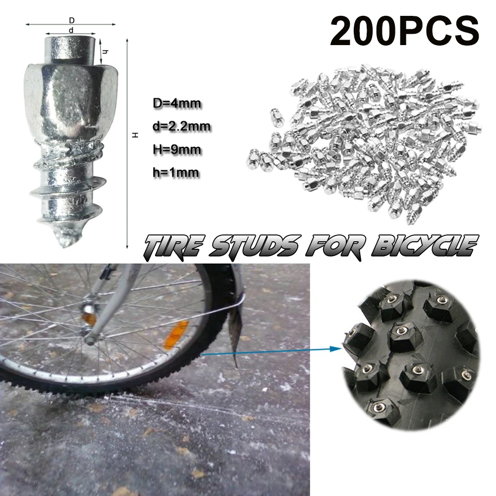 200pcs Snow Screw Tire Studs Anti Skid Falling Spikes Wheel Tyres For Car Motorcycle Bicycle For Car Winter Emergency 4*9mm
200pcs Snow Screw Tire Studs Anti Skid Falling Spikes Wheel Tyres For Car Motorcycle Bicycle For Car Winter Emergency 4*9mm