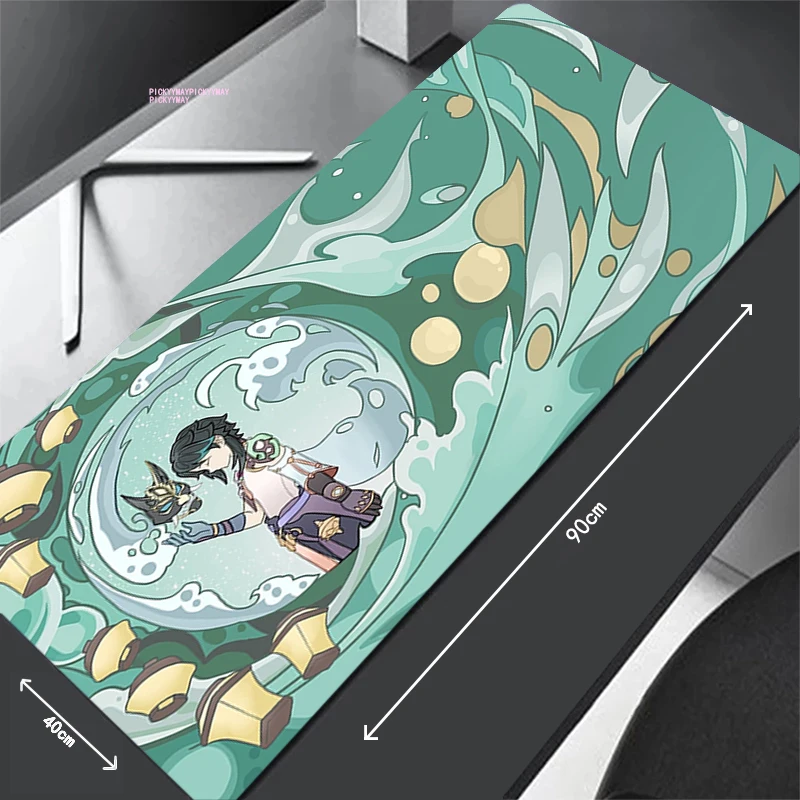 Genshin Impact Mouse Pads Gaming Mousepad Gamer Green Mouse Mat Keyboard Mats Desk Pad Xiao Mousepads XXL 90x40cm For Computer
Genshin Impact Mouse Pads Gaming Mousepad Gamer Green Mouse Mat Keyboard Mats Desk Pad Xiao Mousepads XXL 90x40cm For Computer