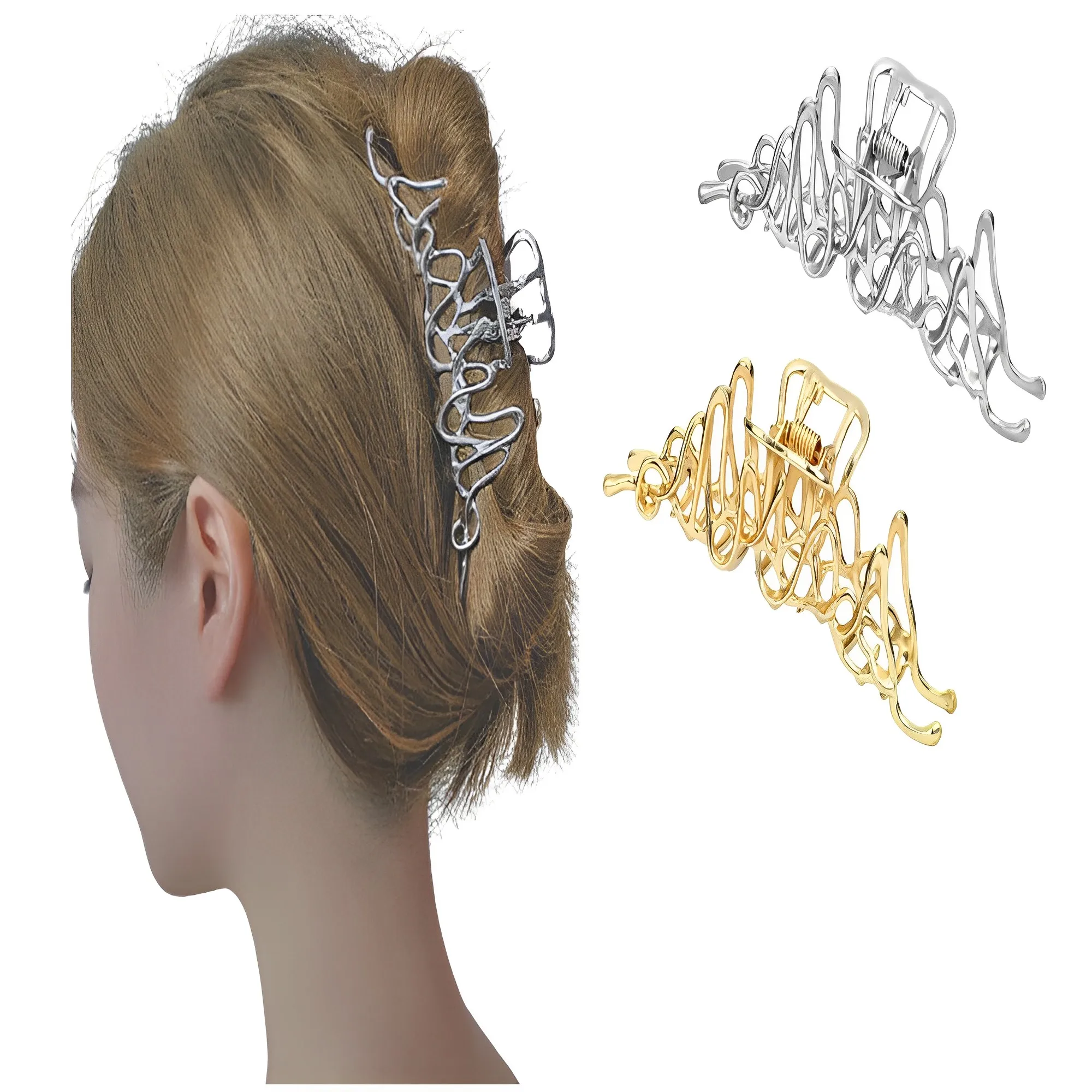 Large Metal Hair Claw Clip Irregular Hairpins Punk Style Hair Claws Barrettes Women Vintage Jaw Clips Hair Accessories
Large Metal Hair Claw Clip Irregular Hairpins Punk Style Hair Claws Barrettes Women Vintage Jaw Clips Hair Accessories