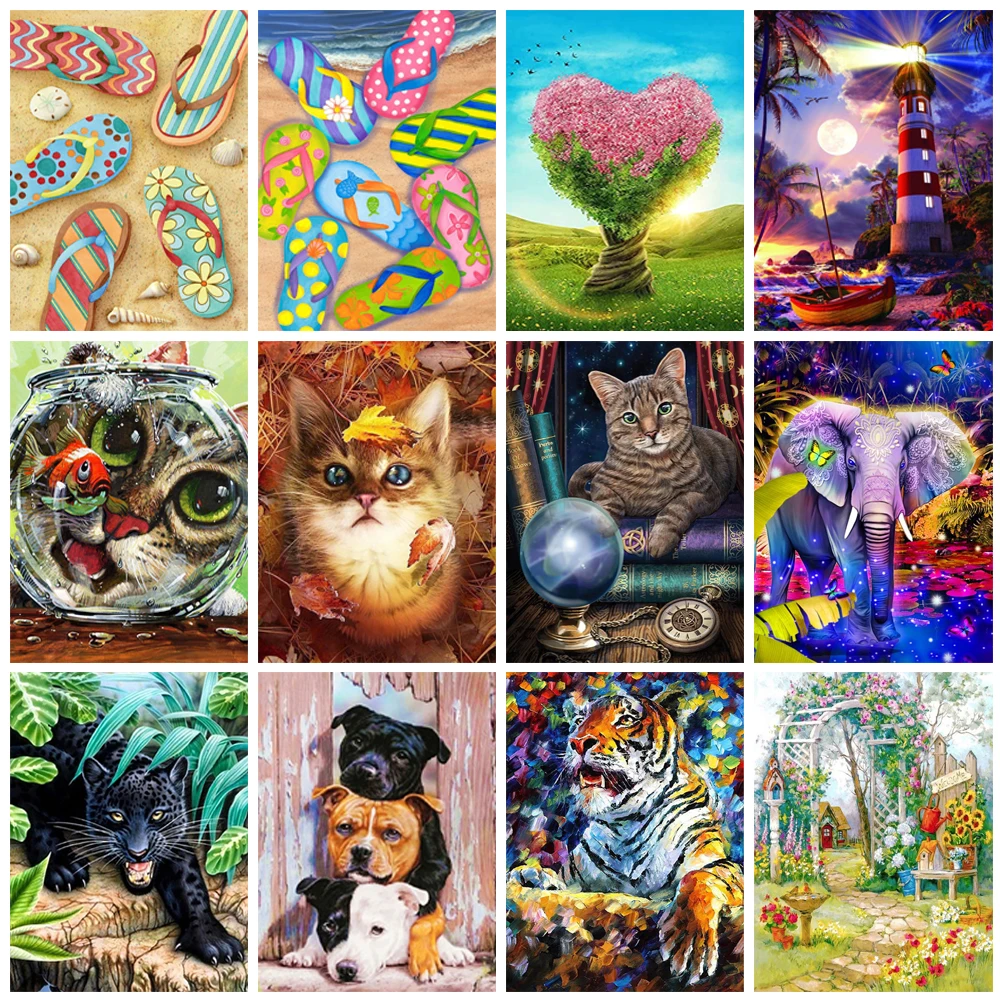 5D DIY Cat Elephant Tiger Diamond Painting Full Square/Round Landscape Rhinestone Animal Embroidery Mosaic Cross Stitch Kit Gift
5D DIY Cat Elephant Tiger Diamond Painting Full Square/Round Landscape Rhinestone Animal Embroidery Mosaic Cross Stitch Kit Gift