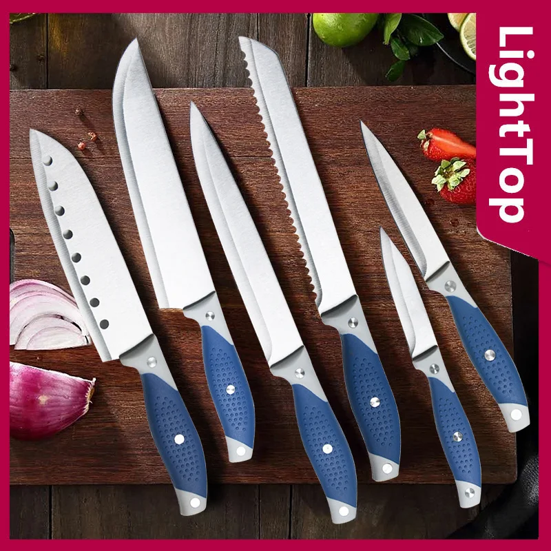 Sharp Santoku Knife Stainless Steel Kitchen Knives Set Boning Knife Kitchen Accessories Chef's Knife Bread Knife Fruit Knife
Sharp Santoku Knife Stainless Steel Kitchen Knives Set Boning Knife Kitchen Accessories Chef's Knife Bread Knife Fruit Knife