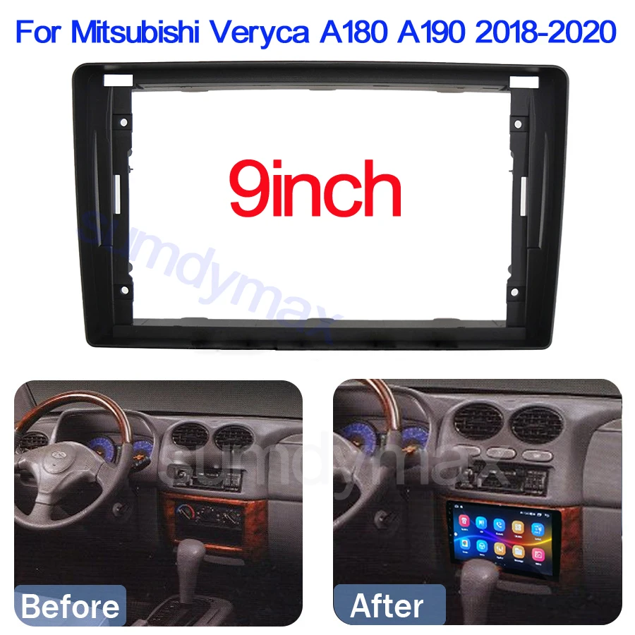 2 Din Car Radio Fascia Frame Mount Refitting Kit Panel For Mitsubishi Veryca A180 A190 2018-2020 trim CD ABS Bezel Dash Surround
2 Din Car Radio Fascia Frame Mount Refitting Kit Panel For Mitsubishi Veryca A180 A190 2018-2020 trim CD ABS Bezel Dash Surround