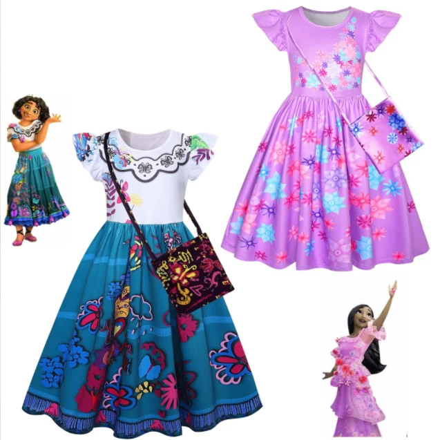 New Baby Girls Encanto Dress Mirabel Cosplay Princess Dresses Short Sleeve Cartoon Clothing Children Party Birthday Outfits
New Baby Girls Encanto Dress Mirabel Cosplay Princess Dresses Short Sleeve Cartoon Clothing Children Party Birthday Outfits