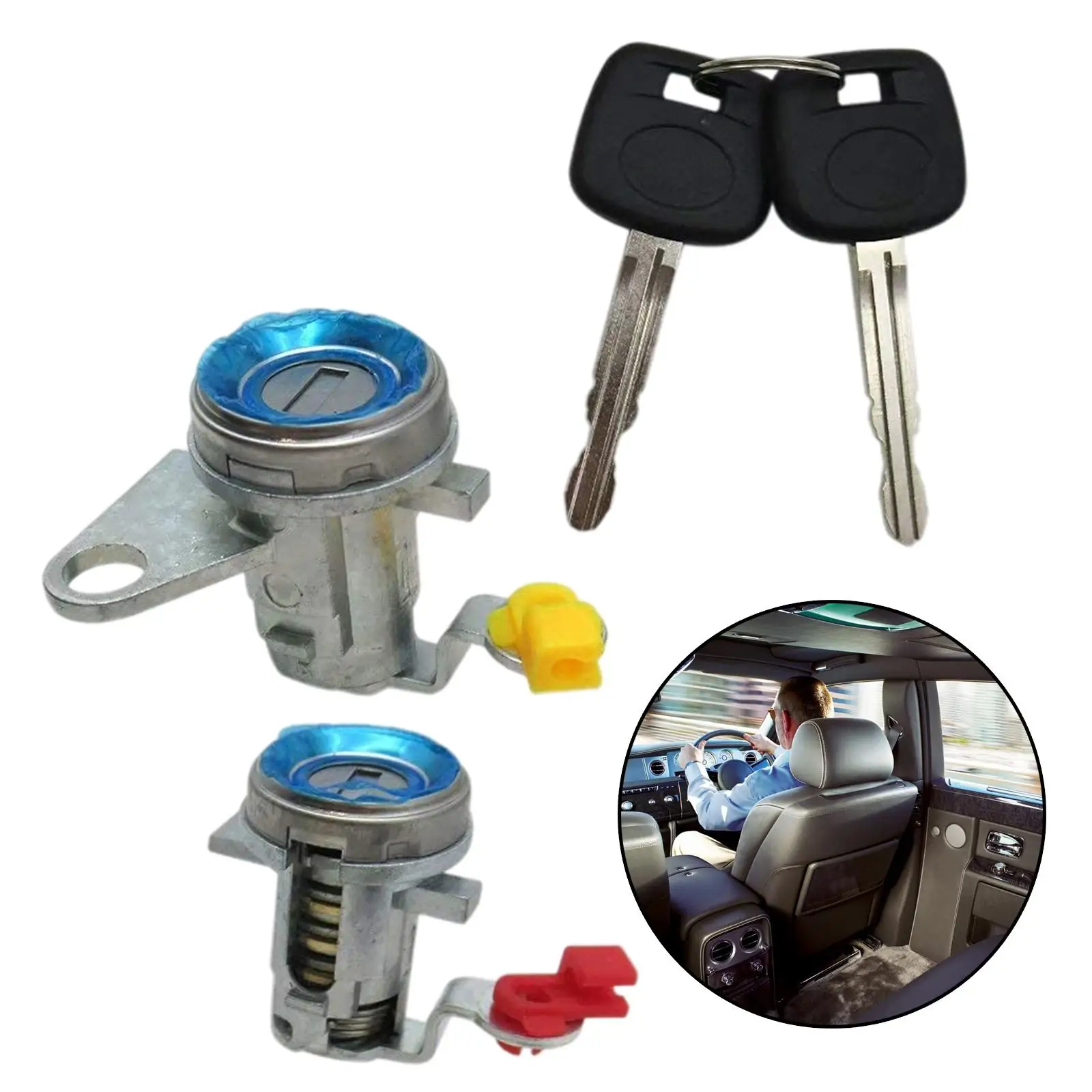 DL-107 DL108R 1 Pair Car Front Door Lock Cylinder Set w/ Keys Fits for 95-14 Vehicle Parts Accessories
DL-107 DL108R 1 Pair Car Front Door Lock Cylinder Set w/ Keys Fits for 95-14 Vehicle Parts Accessories