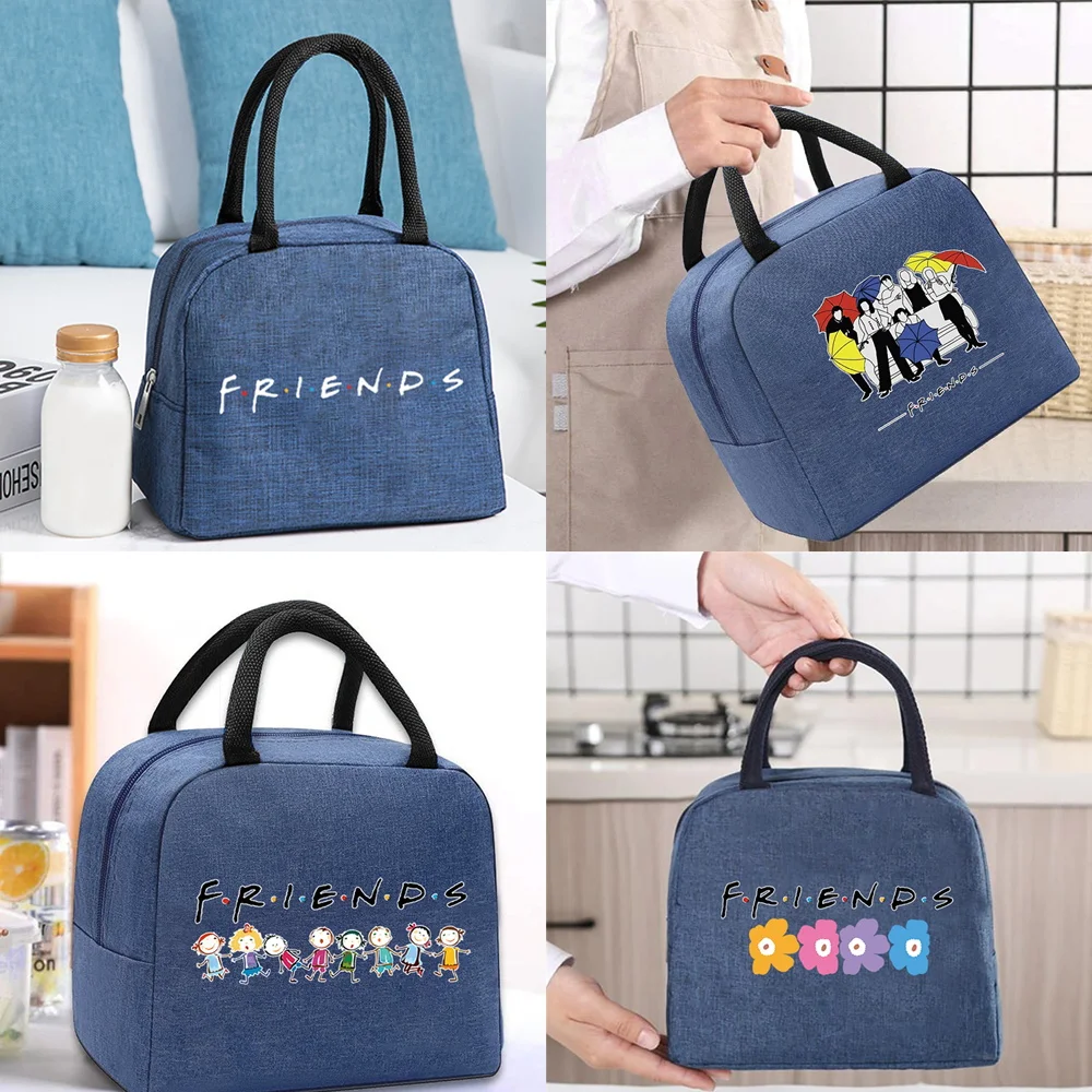 Lunch Bag Thermal Cooler Tote for Work Insulated Canvas Zipper Travel Food Picnic Storage Bags Unisex Friends Series Handbag
Lunch Bag Thermal Cooler Tote for Work Insulated Canvas Zipper Travel Food Picnic Storage Bags Unisex Friends Series Handbag