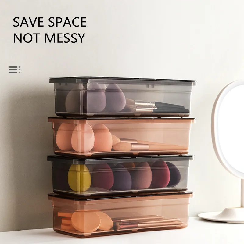 Transparent Cosmetic Storage Box Beauty Egg Eye Shadow Finishing Box Desktop Dust-proof Makeup Brush Storage Box Makeup Storage
Transparent Cosmetic Storage Box Beauty Egg Eye Shadow Finishing Box Desktop Dust-proof Makeup Brush Storage Box Makeup Storage