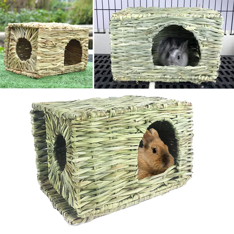 Woven Straw Rabbit Cage Foldable Pet Hamster Guinea Pig House for Ferret Bunny Accessories Large Hamster Cages Small Animal Beds
Woven Straw Rabbit Cage Foldable Pet Hamster Guinea Pig House for Ferret Bunny Accessories Large Hamster Cages Small Animal Beds