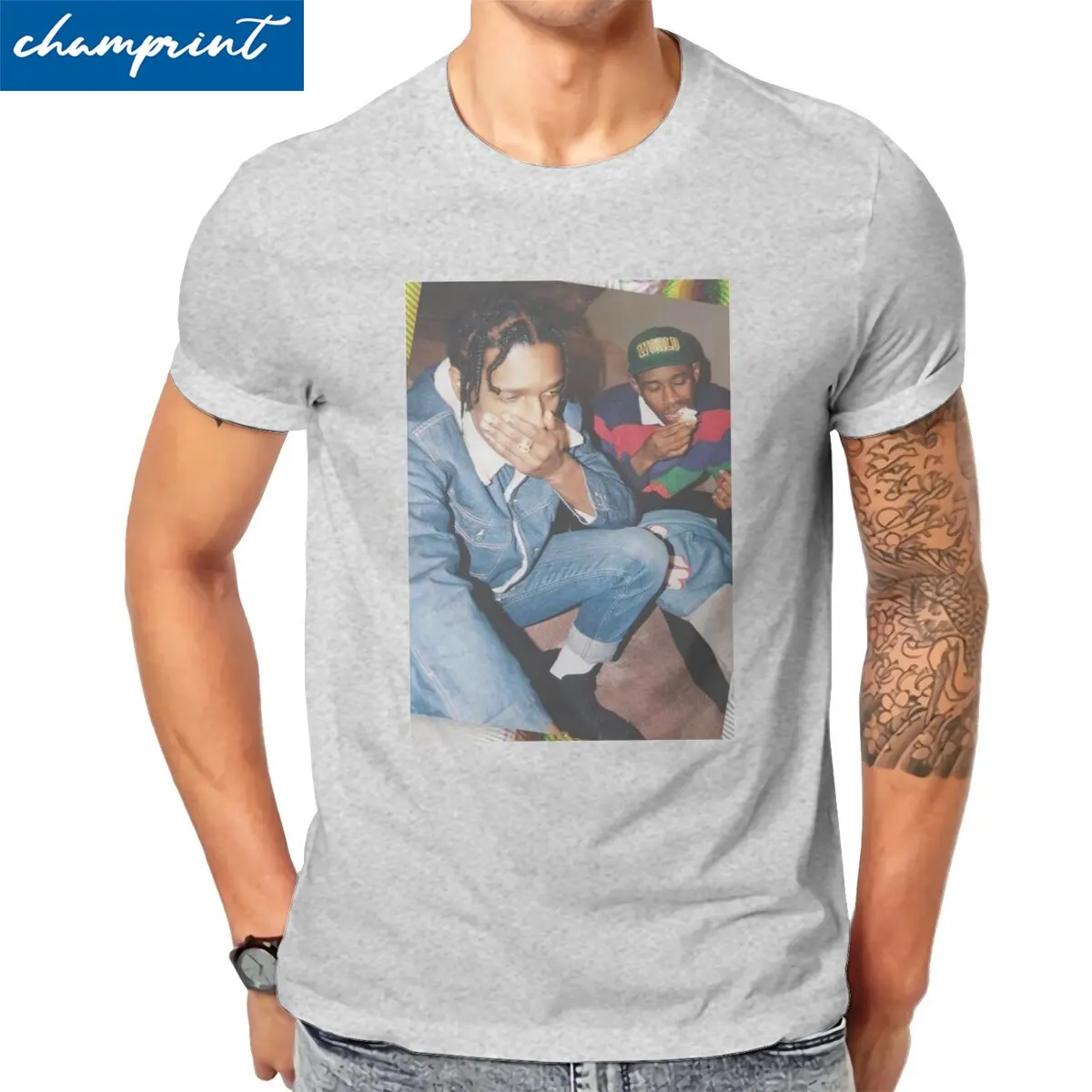 Men T-Shirts Tyler and ASAP Rocky Funny Pure Cotton Tee Shirt Short Sleeve Music T Shirts Round Neck Tops Plus Size
Men T-Shirts Tyler and ASAP Rocky Funny Pure Cotton Tee Shirt Short Sleeve Music T Shirts Round Neck Tops Plus Size