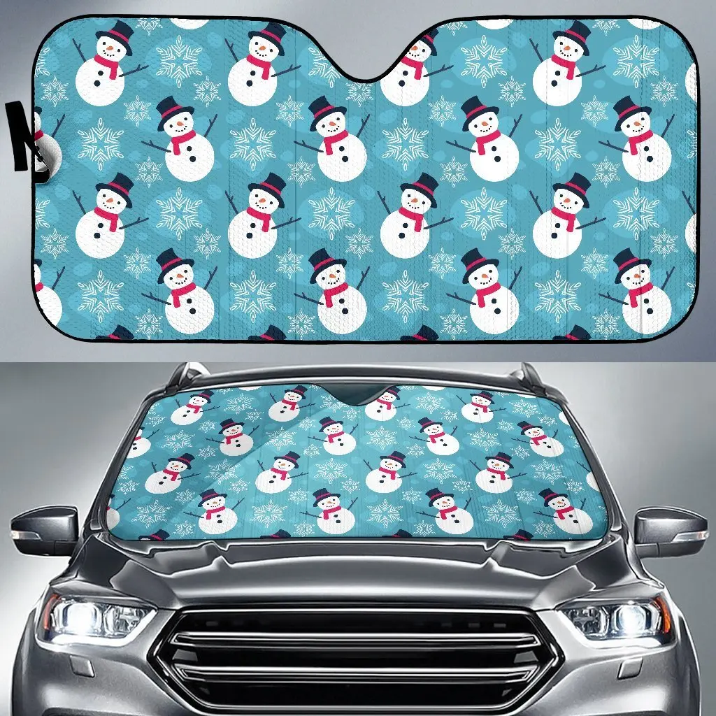Snowflake Snowman Pattern Print Auto Sun Shade Car Windshield Window Cover Sunshade
Snowflake Snowman Pattern Print Auto Sun Shade Car Windshield Window Cover Sunshade