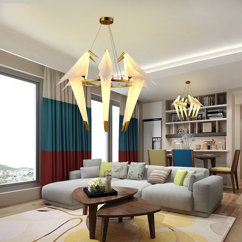 Modern LED Bird Pendant Lamp for Living Room Restaurant Bedside Children's Room Hanging Light Fixture Hardware Acrylic HangLamp
Modern LED Bird Pendant Lamp for Living Room Restaurant Bedside Children's Room Hanging Light Fixture Hardware Acrylic HangLamp