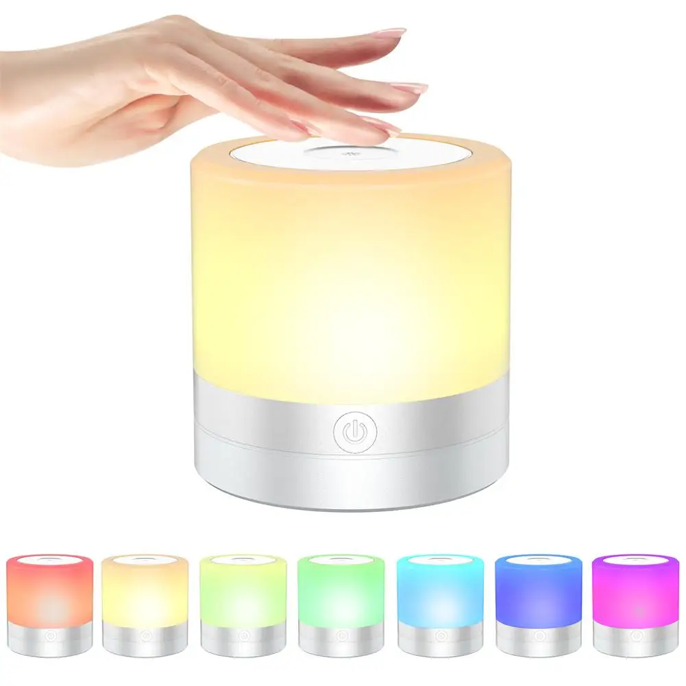 Colorful Night Light Tent Lighting Rgb Table Lamp Touch Sensor Bedside Lamps Home Decoration for Bedroom Living Room 
Colorful Night Light Tent Lighting Rgb Table Lamp Touch Sensor Bedside Lamps Home Decoration for Bedroom Living Room