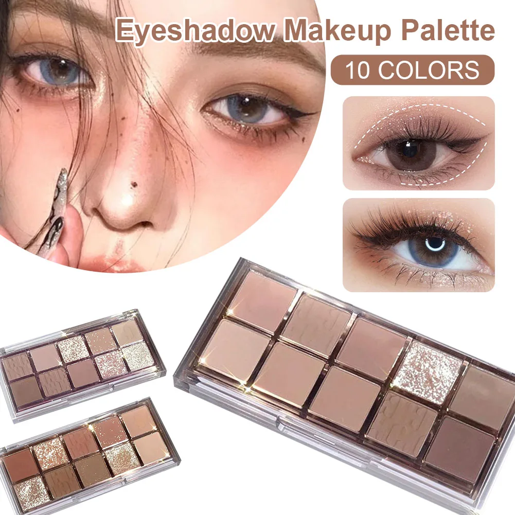 10 Colors Eyeshadow Palette Shimmer Matte Earth Color High Pigmented Eye Shadow Waterproof Long Lasting Makeup Cosmetics
10 Colors Eyeshadow Palette Shimmer Matte Earth Color High Pigmented Eye Shadow Waterproof Long Lasting Makeup Cosmetics