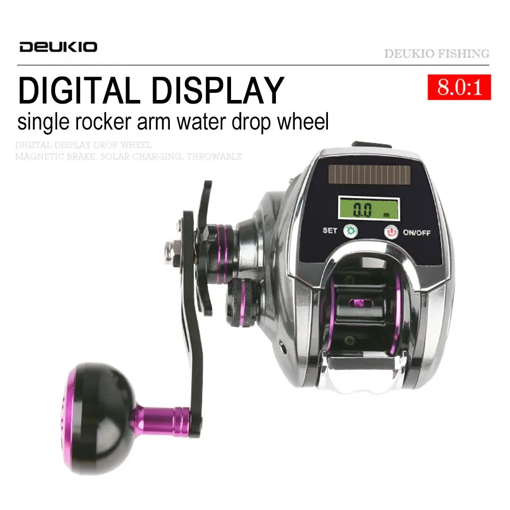 Outdoor Sport Metal 18+1BB 8.0:1 Speed Ratio Digital Display Fishing Reel Water Drop Wheel Left/ Right Hand Fishdrops
Outdoor Sport Metal 18+1BB 8.0:1 Speed Ratio Digital Display Fishing Reel Water Drop Wheel Left/ Right Hand Fishdrops