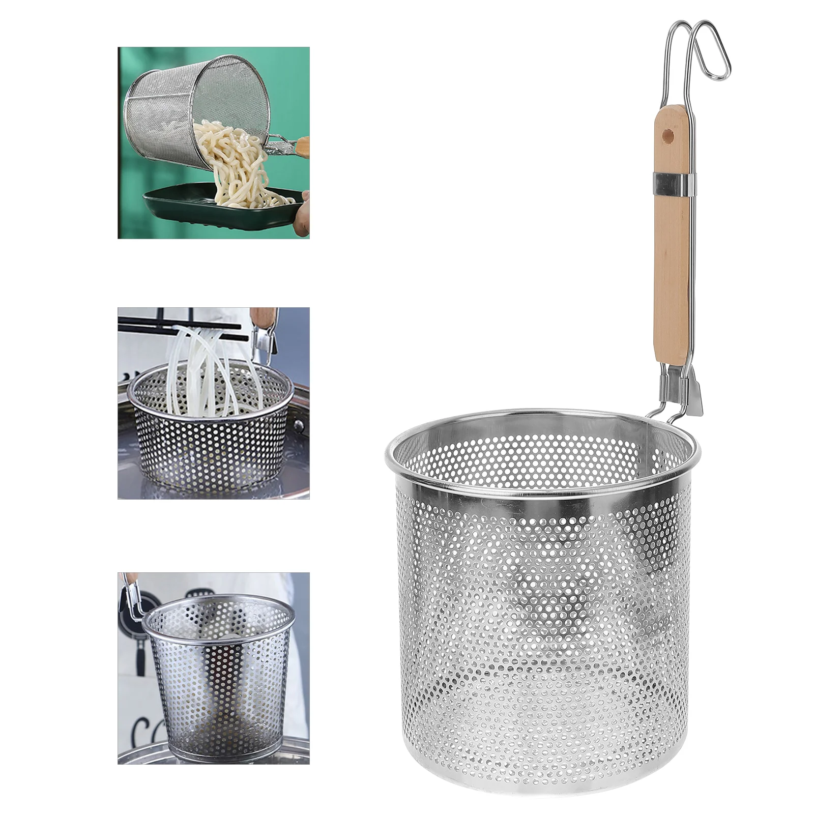 Strainer Pasta Basket Noodle Mesh Colander Insert Handle Skimmerdumpling Fry Wire Spaghettivegetable Spider Fine Wooden Steel
Strainer Pasta Basket Noodle Mesh Colander Insert Handle Skimmerdumpling Fry Wire Spaghettivegetable Spider Fine Wooden Steel