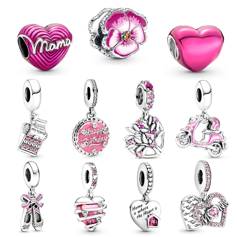 2022 New Hot Women's Jewelry For Original Pandora DIY Pink Heart Flowers Mother's Day Beads Charm 925 Sterling Silver Bracelet
2022 New Hot Women's Jewelry For Original Pandora DIY Pink Heart Flowers Mother's Day Beads Charm 925 Sterling Silver Bracelet