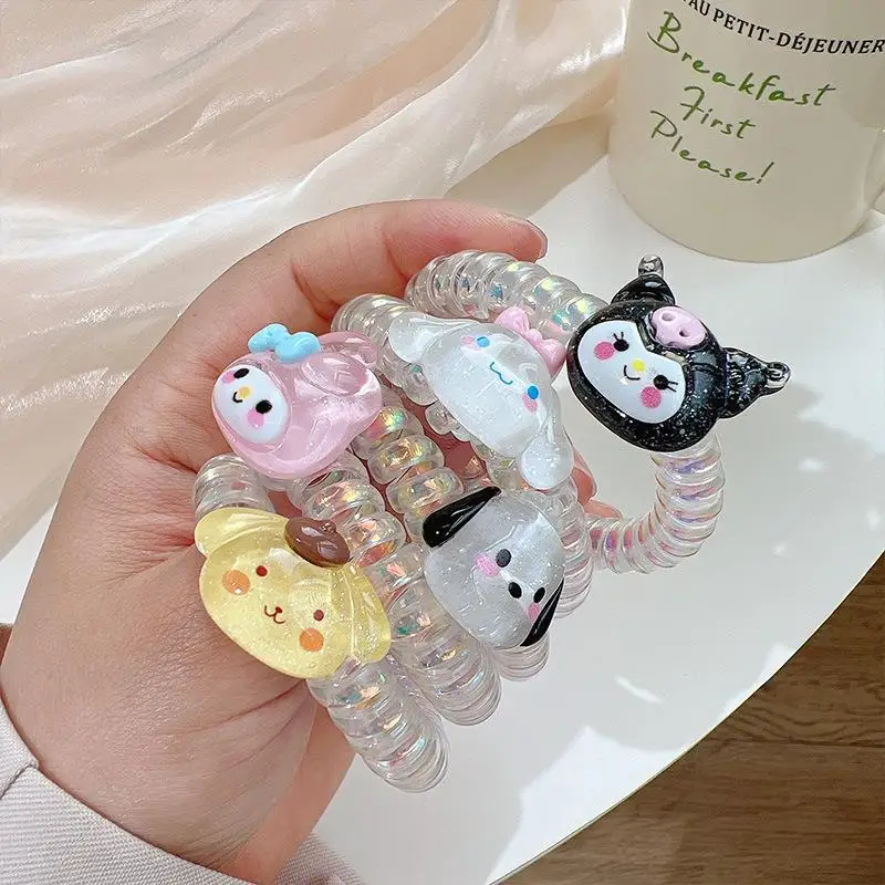 Kawaii Sanrio Telephone Wire Hair Ring Hair Accessories Cute My Melody Kuromi Cinnamoroll Pompom Purin Hair Rope Headband Gift
Kawaii Sanrio Telephone Wire Hair Ring Hair Accessories Cute My Melody Kuromi Cinnamoroll Pompom Purin Hair Rope Headband Gift