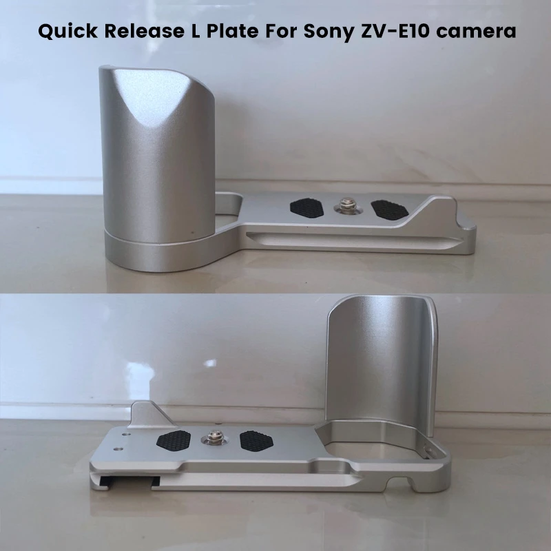 Quick Release L Plate For Sony ZV-E10 Camera Aluminum Alloy Vertical Bracket Holder SLR Camera Hand Grip
Quick Release L Plate For Sony ZV-E10 Camera Aluminum Alloy Vertical Bracket Holder SLR Camera Hand Grip