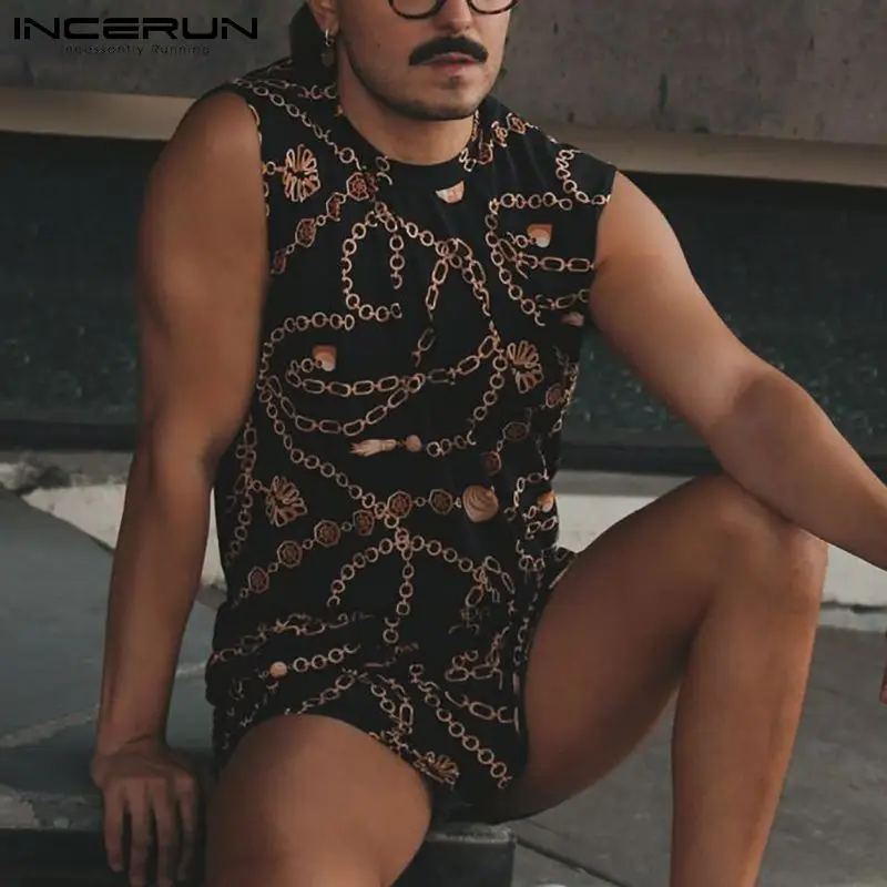 Summer Men Sets Printed Streetwear O-neck Sleeveless Tank Tops & Shorts 2022 Two Pieces Vacation Men Casual Suits INCERUN S-5XL
Summer Men Sets Printed Streetwear O-neck Sleeveless Tank Tops & Shorts 2022 Two Pieces Vacation Men Casual Suits INCERUN S-5XL