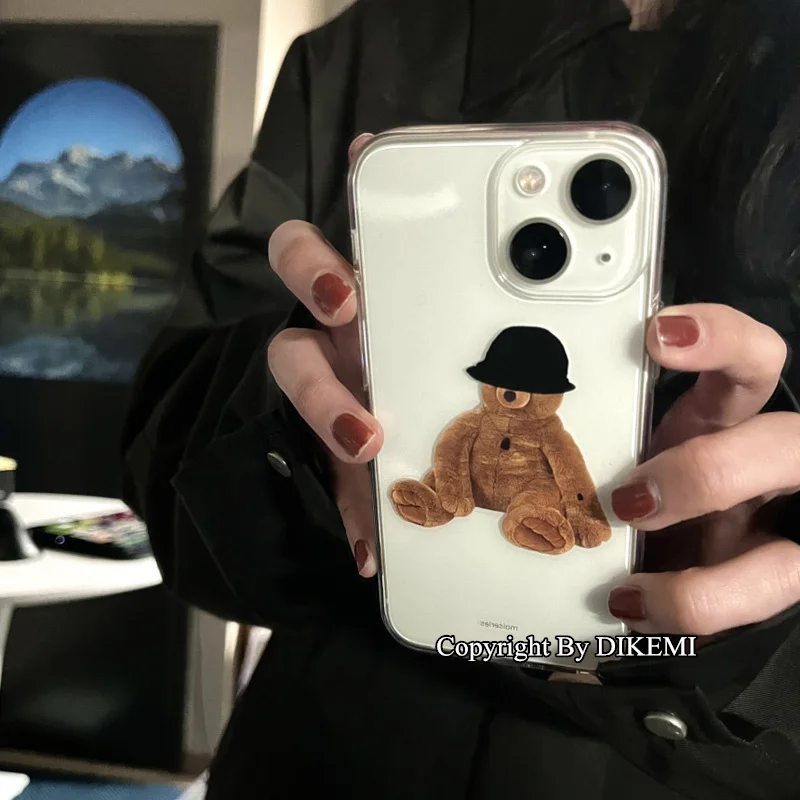 Korean ins Cute Teddy Bear Phone Case for apple iPhone 12 11 Pro maxXS Max XR 6 7 8 Plus 12 mini 7Plus case Clear silicone cover
Korean ins Cute Teddy Bear Phone Case for apple iPhone 12 11 Pro maxXS Max XR 6 7 8 Plus 12 mini 7Plus case Clear silicone cover