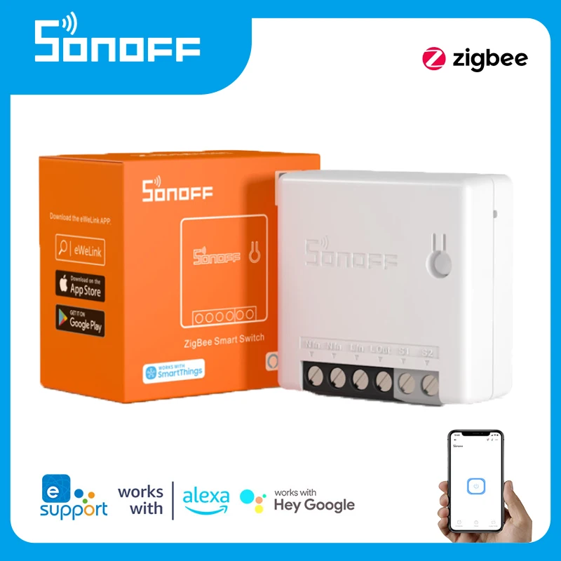 SONOFF ZBMINI Zigbee 3.0 DIY Smart Switch Two Way Voice Control Timing Switch APP Remote Control For Alexa Google Home EWelink
SONOFF ZBMINI Zigbee 3.0 DIY Smart Switch Two Way Voice Control Timing Switch APP Remote Control For Alexa Google Home EWelink