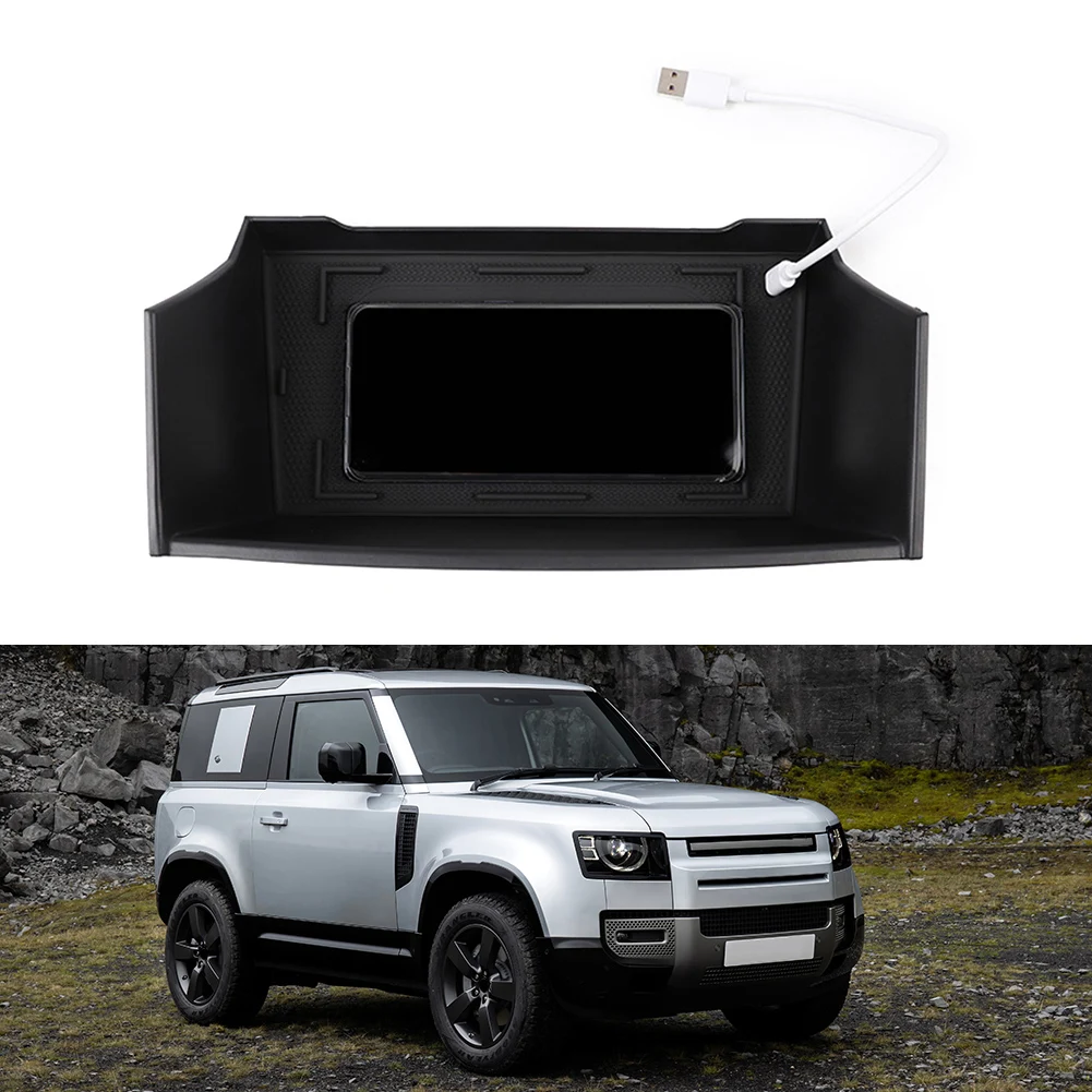 1x 12V ABS Central Storage Box Wireless Charger Fits For Land Rover Defender 90 110 2020-2022 Black Car Interior Accessories
1x 12V ABS Central Storage Box Wireless Charger Fits For Land Rover Defender 90 110 2020-2022 Black Car Interior Accessories