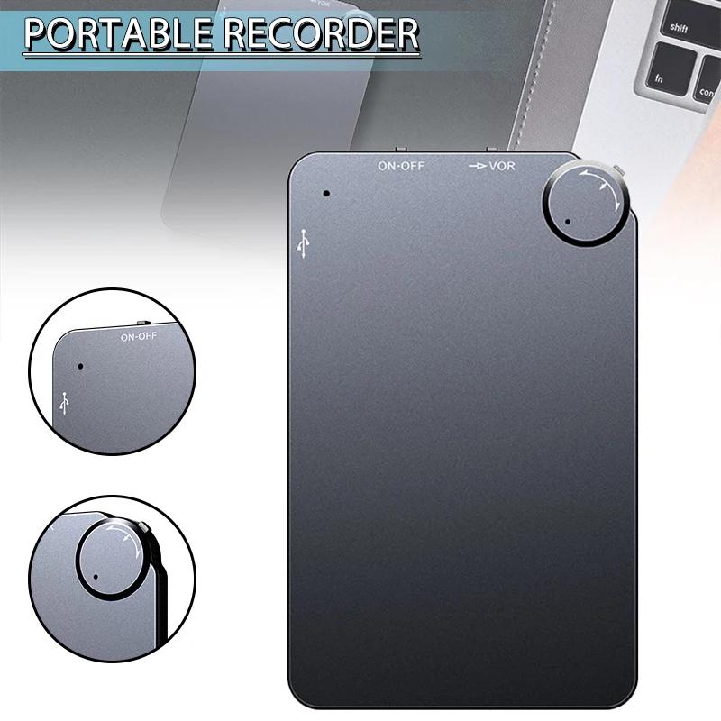 

Slim Voice Card Digtal Voice Recorder Oculta 150Hrs 4GB Mini Activated Professional Sound Record Micro WAV 192kbps Dictaphone