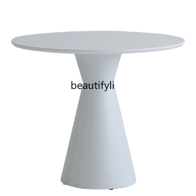 CXH Modern Simple White round Table Hotel Coffee Restaurant Negotiation Small round Table
CXH Modern Simple White round Table Hotel Coffee Restaurant Negotiation Small round Table