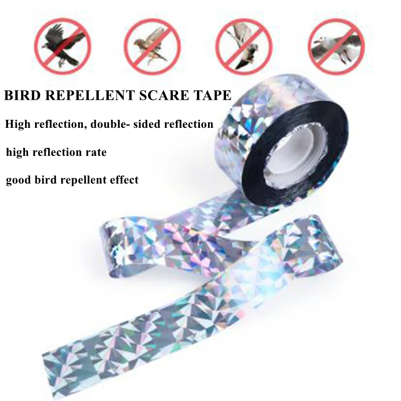 Garden Bird Repellent Tape Anti Bird Reflective Deterrent Tape Fox Pigeons Crow Repeller 2.4/4.8cm Garden Pest Birds Control 
Garden Bird Repellent Tape Anti Bird Reflective Deterrent Tape Fox Pigeons Crow Repeller 2.4/4.8cm Garden Pest Birds Control