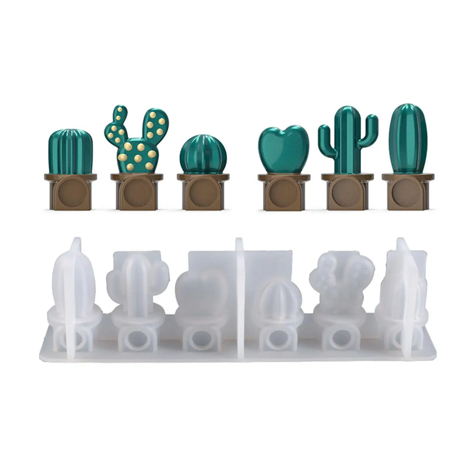 DIY Resin Mold Silicone Cactus 3D Crafts Pendant Making Supplies For Jewelry Art Transparent Silicone Molds For Epoxy Resin
DIY Resin Mold Silicone Cactus 3D Crafts Pendant Making Supplies For Jewelry Art Transparent Silicone Molds For Epoxy Resin