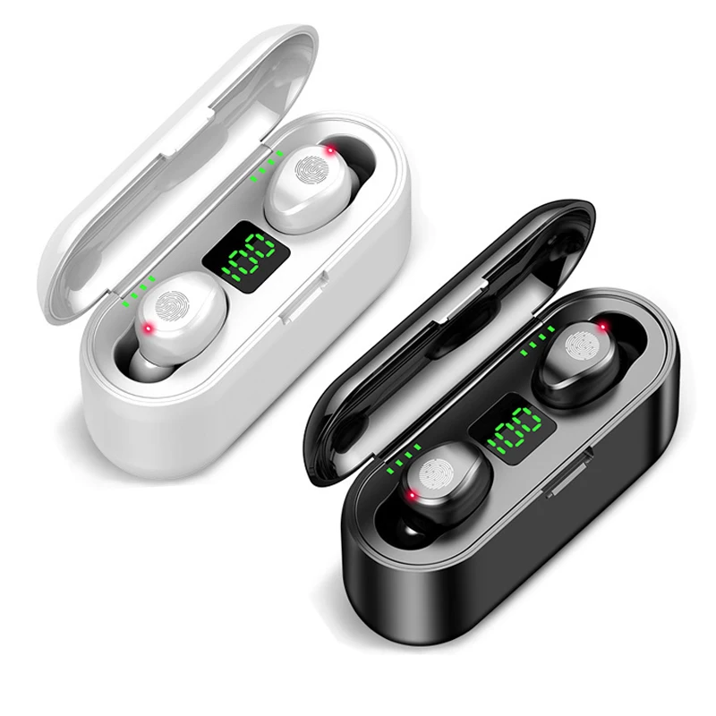TWS-стереонаушники F9 с поддержкой Bluetooth 2200, зарядным футляром и микрофоном
TWS-стереонаушники F9 с поддержкой Bluetooth 2200, зарядным футляром и микрофоном
