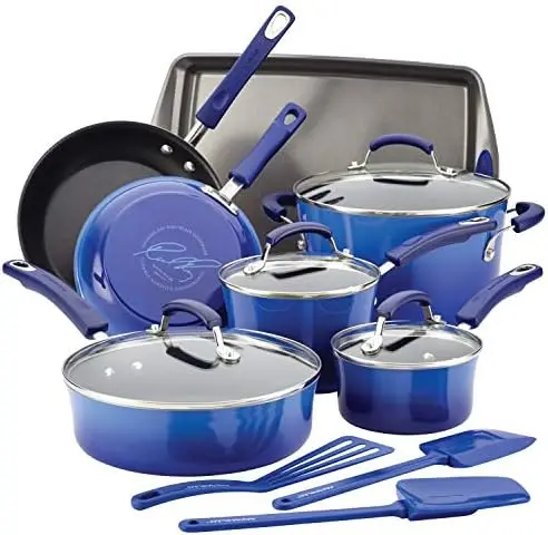 Nonstick Cookware Pots and Pans Set, 10 Piece, Marine Blue Air fryer silicone Wooden box Air fryer silicone liner Air fryer sili
Nonstick Cookware Pots and Pans Set, 10 Piece, Marine Blue Air fryer silicone Wooden box Air fryer silicone liner Air fryer sili