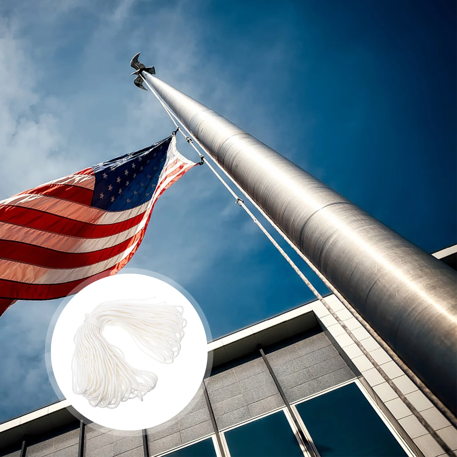 Rope Line Flagpole Flag Cotton Camping String Training Strength Outdoor Hanging Pole Braided Clothes Laundry Nylon Swing
Rope Line Flagpole Flag Cotton Camping String Training Strength Outdoor Hanging Pole Braided Clothes Laundry Nylon Swing