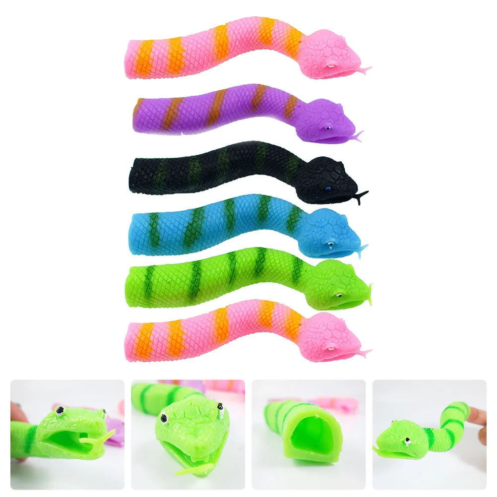6pcs Children's Toys Playsets Finger Puppet Artificial Snake Trick Toys Snake Finger Toys for Party Supplies Favors ( )
6pcs Children's Toys Playsets Finger Puppet Artificial Snake Trick Toys Snake Finger Toys for Party Supplies Favors ( )