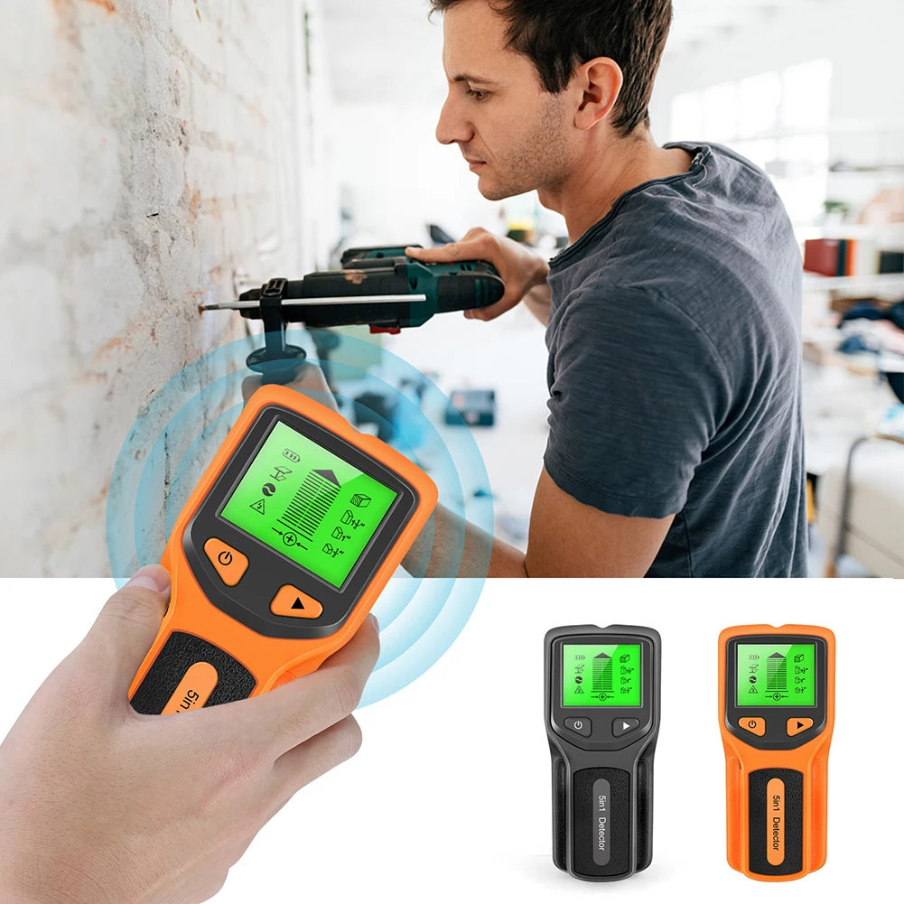 5-in-1 Professional Wall Stud Finder Metal Detector Wires Depth Tracker Wood AC Wire Cable Electric Wall Scanner (no battery)
5-in-1 Professional Wall Stud Finder Metal Detector Wires Depth Tracker Wood AC Wire Cable Electric Wall Scanner (no battery)