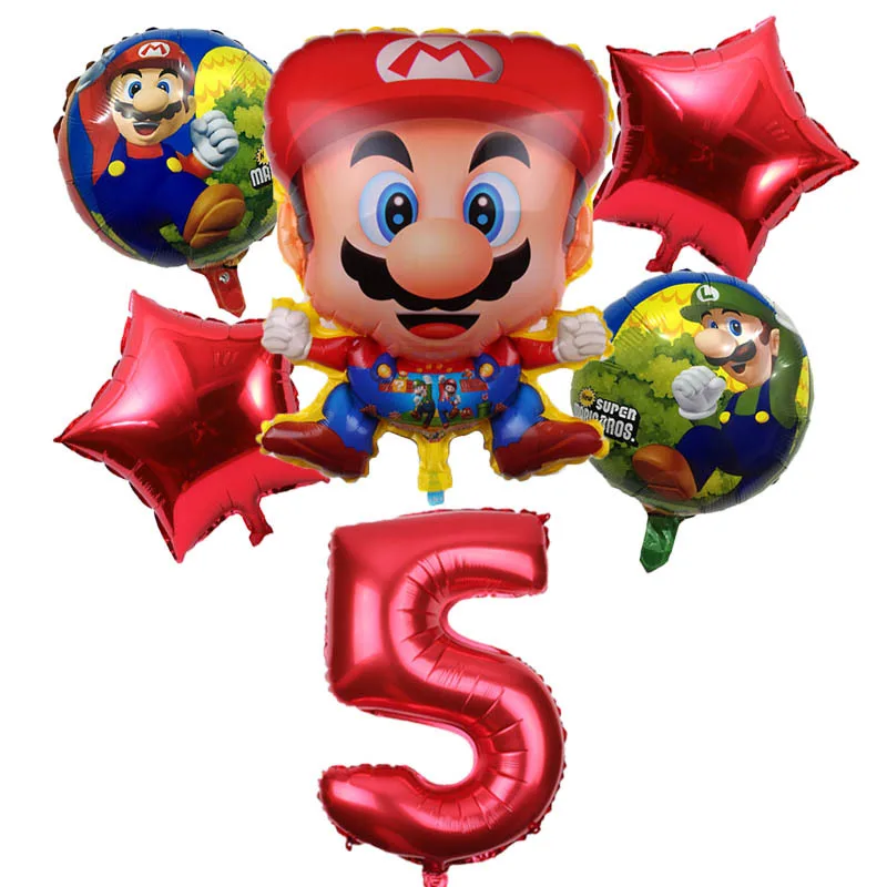Super Mario Game Cartoon Aluminum Film Digital Balloon Set for Children's Birthday Party Decoration Anniversary Day Cute
Super Mario Game Cartoon Aluminum Film Digital Balloon Set for Children's Birthday Party Decoration Anniversary Day Cute