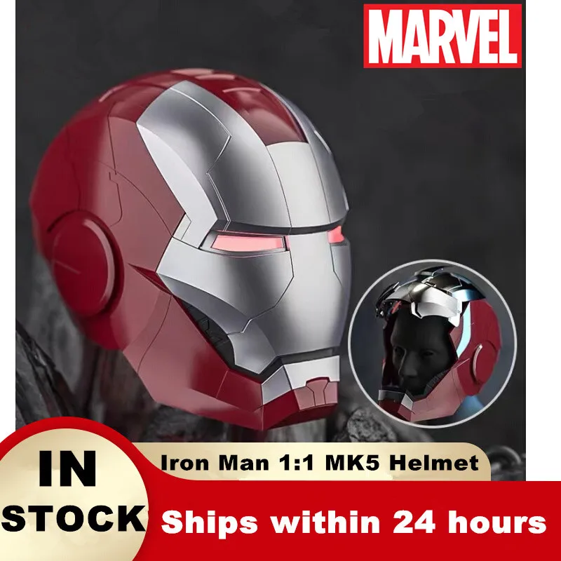 2022 New Iron Man Helmet 1:1 MK5 Voice Control Multi-piece Opening Closing Eyes with LED Model Electric Wearable Birthday Gift
2022 New Iron Man Helmet 1:1 MK5 Voice Control Multi-piece Opening Closing Eyes with LED Model Electric Wearable Birthday Gift