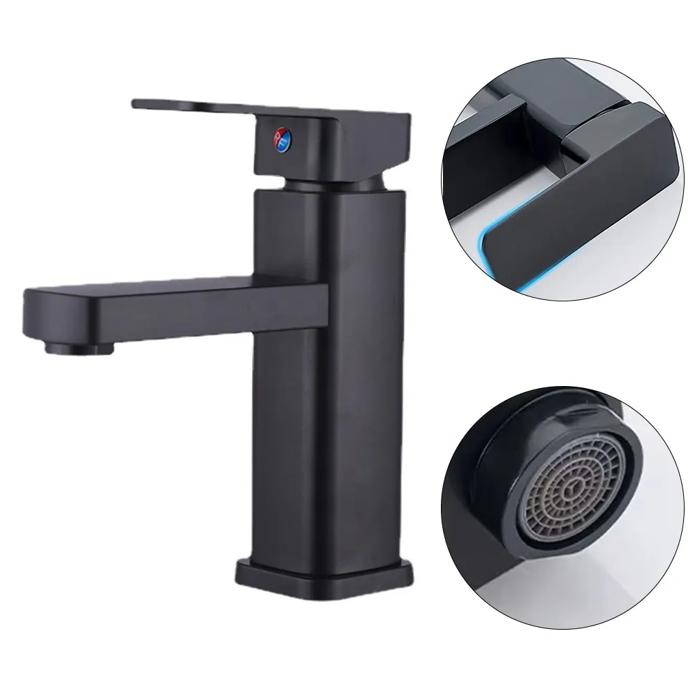 Bathroom Faucet Hot Cold Water Sink Mixer Tap Counter Basin Square Base Basin Faucets Single Hole Washbasin Basin Mixer Faucet
Bathroom Faucet Hot Cold Water Sink Mixer Tap Counter Basin Square Base Basin Faucets Single Hole Washbasin Basin Mixer Faucet